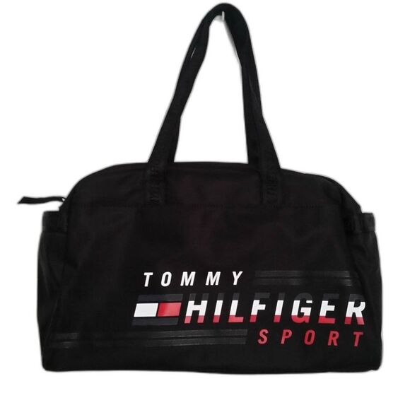 NWT Tommy Hilfiger Sport Mens Black Duffel shoulder Bag - Picture 1 of 8